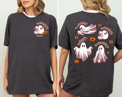 Halloween Ghost Shirt, Ghost Boo Sweatshirt, Custom Halloween T-Shirt, Trick Or Treat Pumpkin Tee, Spooky Season Shirt, Horror Season Trip