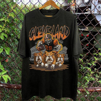 Cleveland Football Skull Vintage Shirt