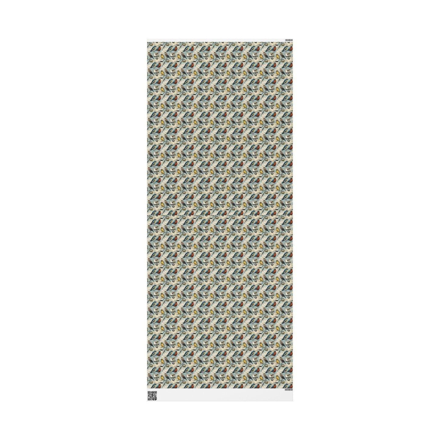 Wildlife Bird Watching Wrapping Paper Roll, Gift Wrap for Birders with Songbirds and Nature Motifs #11