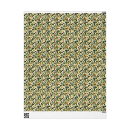 Bird Watching Wrapping Paper for Nature Lovers and Birders, Gift Wrap with Birds and Binoculars, Wildlife Inspired Gift Packaging #43