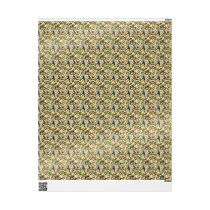 Bird Watching Wrapping Paper for Nature Lovers and Birders, Gift Wrap with Birds and Binoculars, Wildlife Inspired Gift Packaging #47