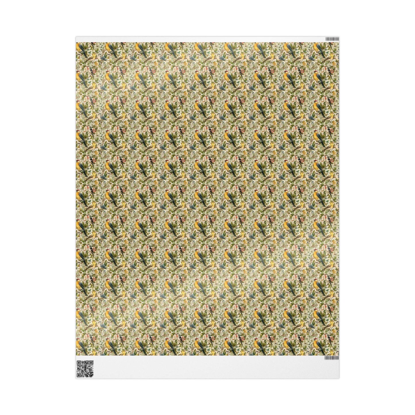 Bird Watching Wrapping Paper for Nature Lovers and Birders, Gift Wrap with Birds and Binoculars, Wildlife Inspired Gift Packaging #46