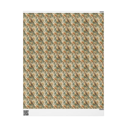 Bird Watcher Wrapping Paper Roll, Feathered Gift Wrap for Wildlife Enthusiasts and Bird Fans #39