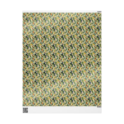 Bird Watching Wrapping Paper for Nature Lovers and Birders, Gift Wrap with Birds and Binoculars, Wildlife Inspired Gift Packaging #42