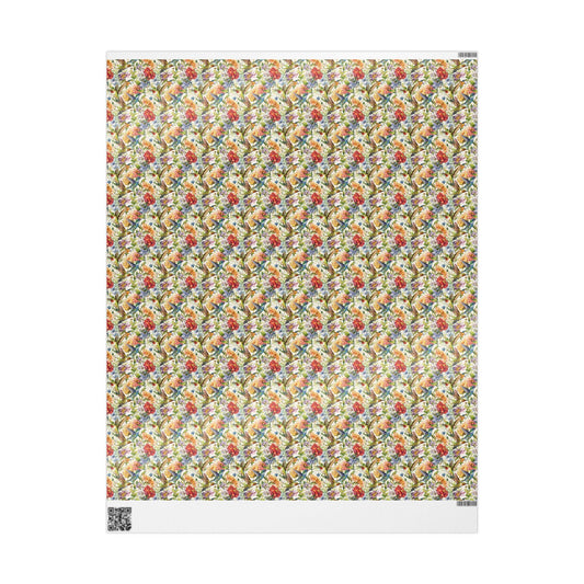 Bird Watching Wrapping Paper Roll, Naturalist Gift Wrap for Wildlife Exploration and Nature Adventures #33