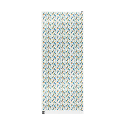 Birding Gift Wrap Roll, Bird Watching Wrapping Paper with Colorful Wildlife for Nature Party Favors #36