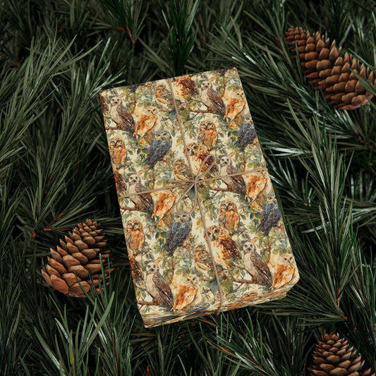 Bird Watching Wrapping Paper Roll, Songbirds and Binoculars Gift Wrap for Nature Inspired Gifts #38