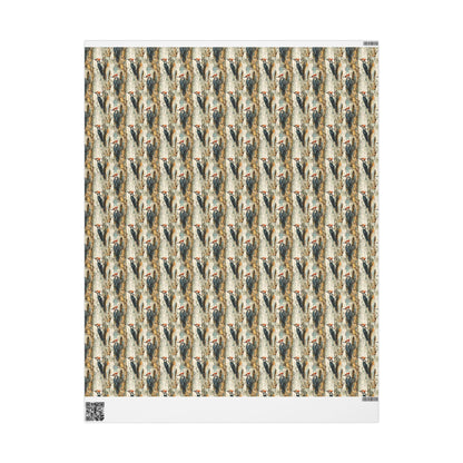 Colorful Birds Gift Wrap Roll, Nature Themed Wrapping Paper for Bird Watchers and Forest Explorers #27