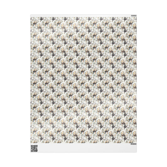 Bird Lover’s Wrapping Paper Roll, Wildlife Watching Gift Wrap for Nature Enthusiasts and Forest Fans #25