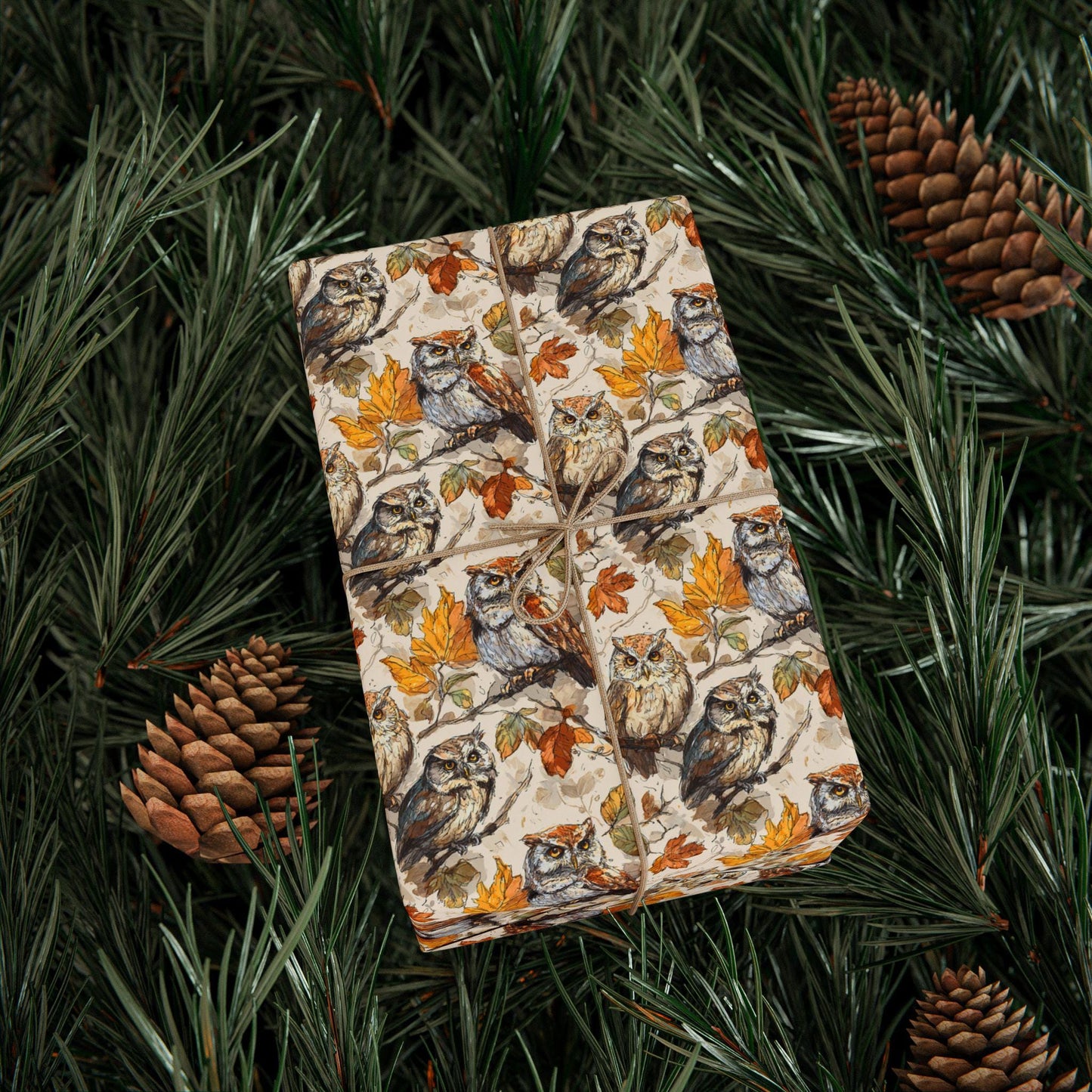 Bird Watching Wrapping Paper Roll, Woodland Bird Gift Wrap for Outdoor Adventures and Nature Gifting #22