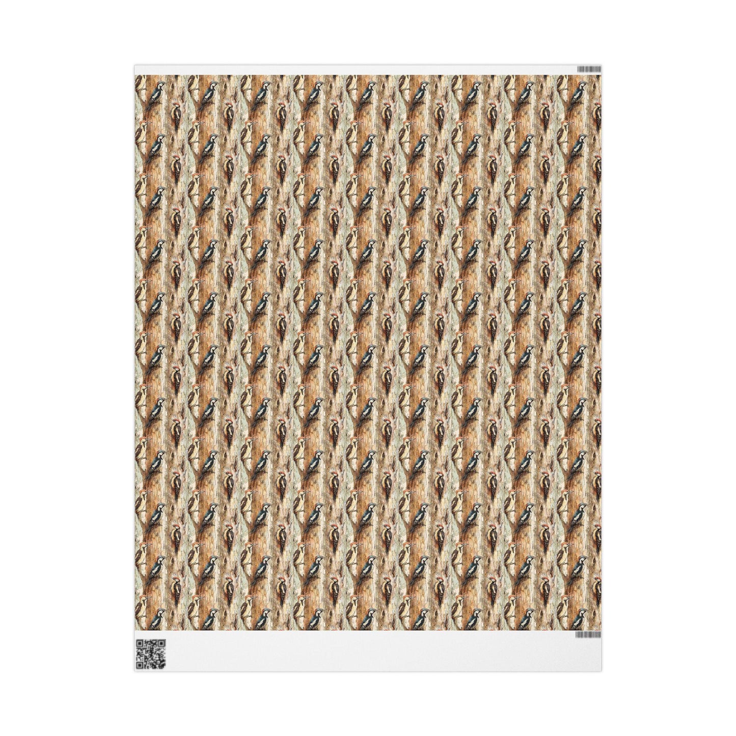 Bird Watching Wrapping Paper Roll, Gift Wrap for Wildlife Lovers with Woodland Bird Illustrations #28