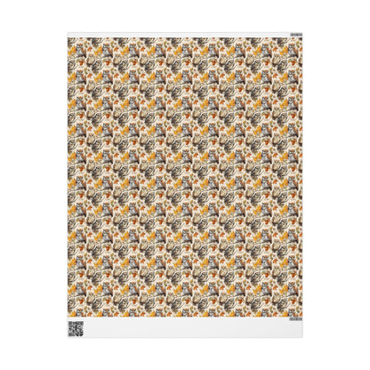 Bird Watching Wrapping Paper Roll, Woodland Bird Gift Wrap for Outdoor Adventures and Nature Gifting #22