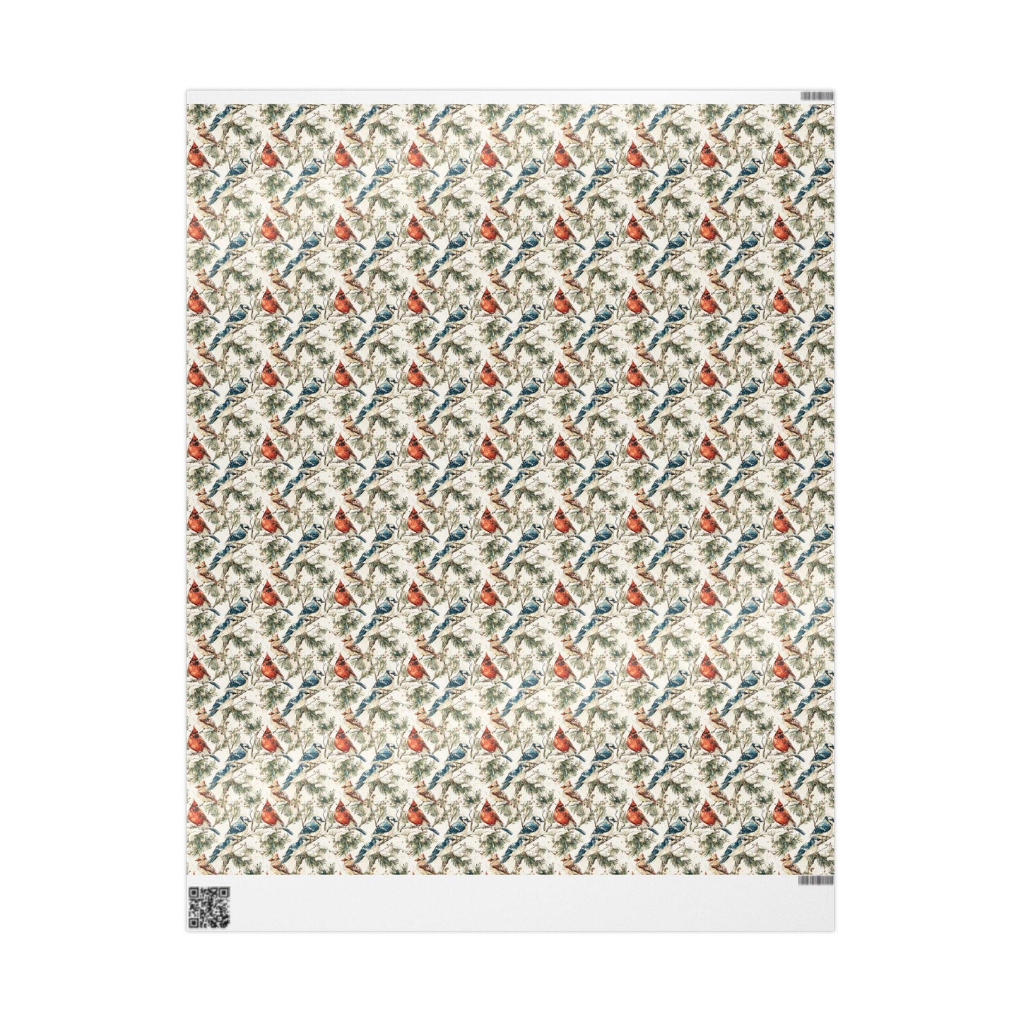 Nature Bird Watching Wrapping Paper for Birders and Wildlife Fans, Unique Gift Wrap with Songbirds and Forest Inspired Prints #3