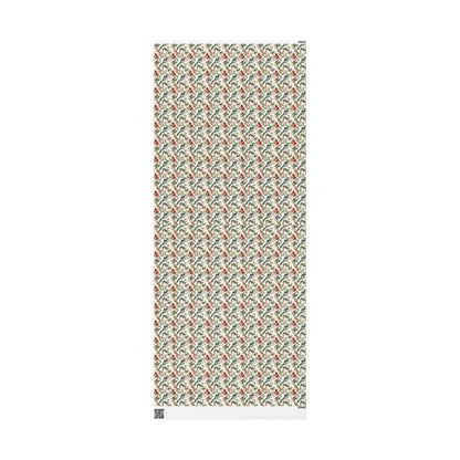 Nature Bird Watching Wrapping Paper for Birders and Wildlife Fans, Unique Gift Wrap with Songbirds and Forest Inspired Prints #3
