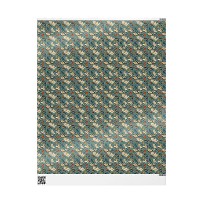 Owls Bird Watching Theme Gift Wrap for Outdoor Lovers, Wrapping Paper with Birds and Leaves, Perfect for Birdwatchers and Nature Gifts #10