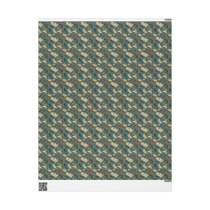 Owls Bird Watching Theme Gift Wrap for Outdoor Lovers, Wrapping Paper with Birds and Leaves, Perfect for Birdwatchers and Nature Gifts #10