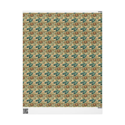Bird Watching Wrapping Paper for Nature Lovers and Birders, Gift Wrap with Birds and Binoculars, Wildlife Inspired Gift Packaging #1