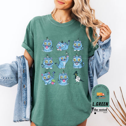 Cute Demon Hunter Tiger Comfort Shirt, Kpop Saja Boys, Derpy the Tiger And Bird Demon Hunter Tiger Tee, Hunters Tiger fan Demon Hunter Merch
