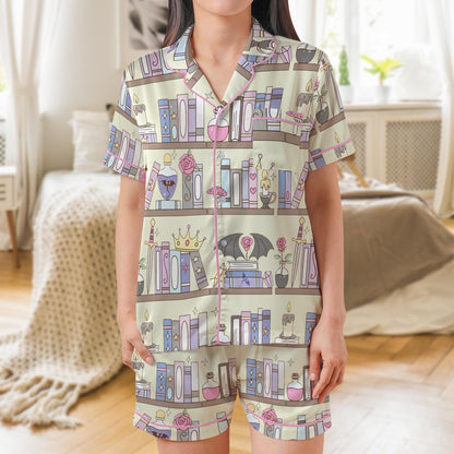 Fantasy Book Pajama Set, Dragon Fantasy Sleepwear, Fourth Wing Dragon Loungewear Set, Aesthetic Bookish Pajamas, Books Lovers Gift