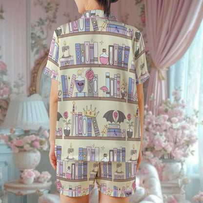 Fantasy Book Pajama Set, Dragon Fantasy Sleepwear, Fourth Wing Dragon Loungewear Set, Aesthetic Bookish Pajamas, Books Lovers Gift