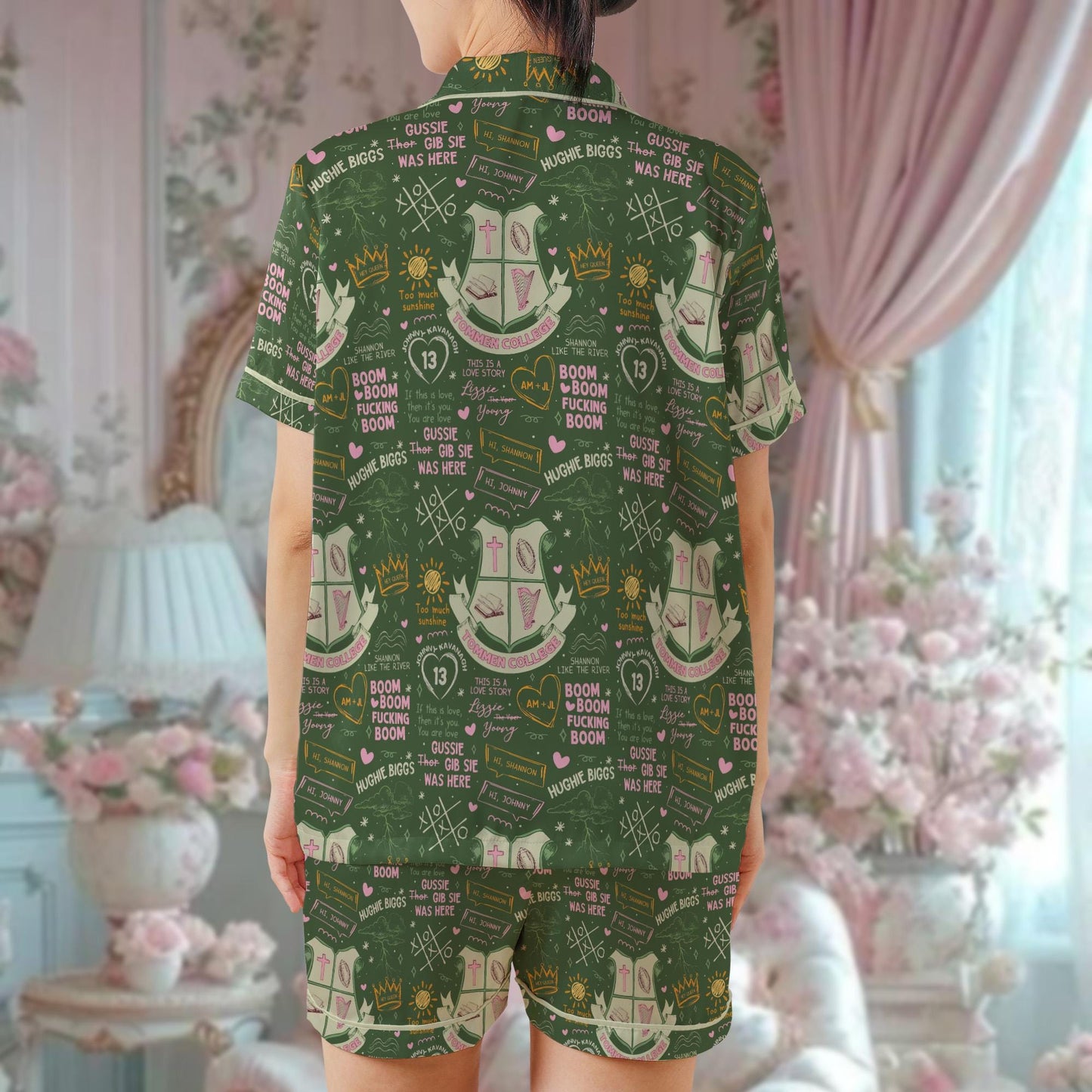 Boys of Tommen Pajama Set, Tommen College Sleepwear, Kavanagh 13 Loungewear, Rugby Team Pajamas, Rugby College, Book Club Pjs, Bookish Merch