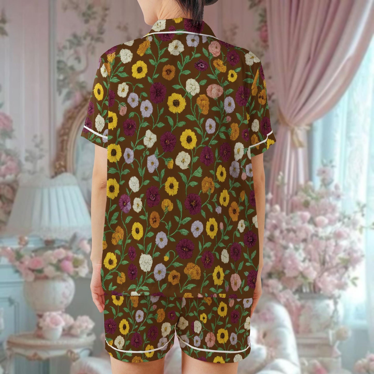 Surprise Song Piano Flowers Pajama Set, Floral Eras Sleepwear, Music Lover's Cozy Loungewear Set, Concert Memory Keepsake Pajamas, Aesthetic