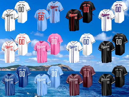 Custom Baseball Jersey, Personalized Print or Stitch Name Number, Baseball Lover Gift, Matching Baseball Jersey Uniform for Men Women Youth
