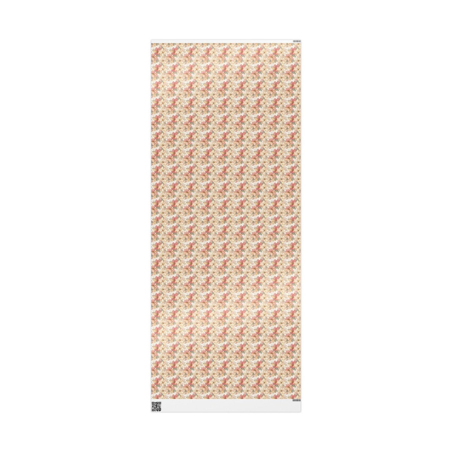 Christmas Poinsettia Wrapping Paper Roll, Elegant Watercolor Gift Wrap for Winter Holiday Gifts #21