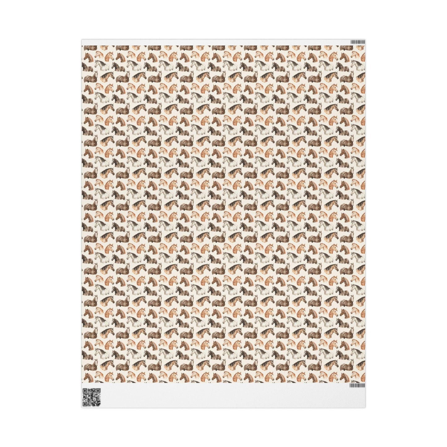 Cowgirl Horse Wrapping Paper, Christmas Equestrian Gift Wrap, Winter Riding Wrap, Holiday Present Paper, Horse Lover Festive Sheet