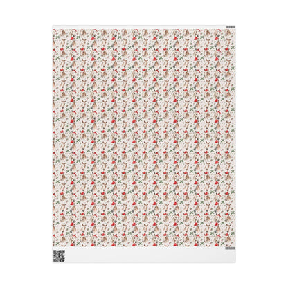Christmas Horse Wrap with Santa, Equestrian Holiday Gift Paper, Cowgirl Xmas Wrap, Winter Riding Present, Horse Lover Festive Paper