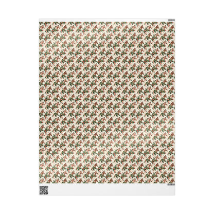 Equestrian Xmas Wrapping Paper, Horse Holiday Gift Wrap, Festive Riding Paper, Cowgirl Present Wrap, Winter Horse Lover Wrap
