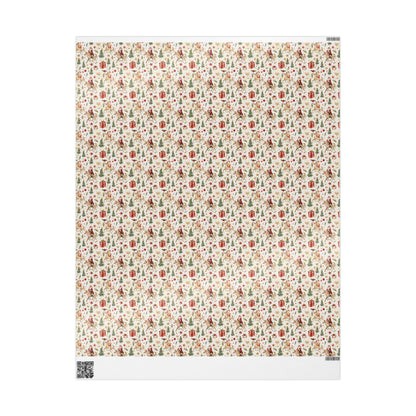 Santa Horse Wrapping Paper, Equestrian Christmas Gift Wrap, Cowgirl Holiday Paper, Winter Riding Present Wrap, Horse Lover Xmas