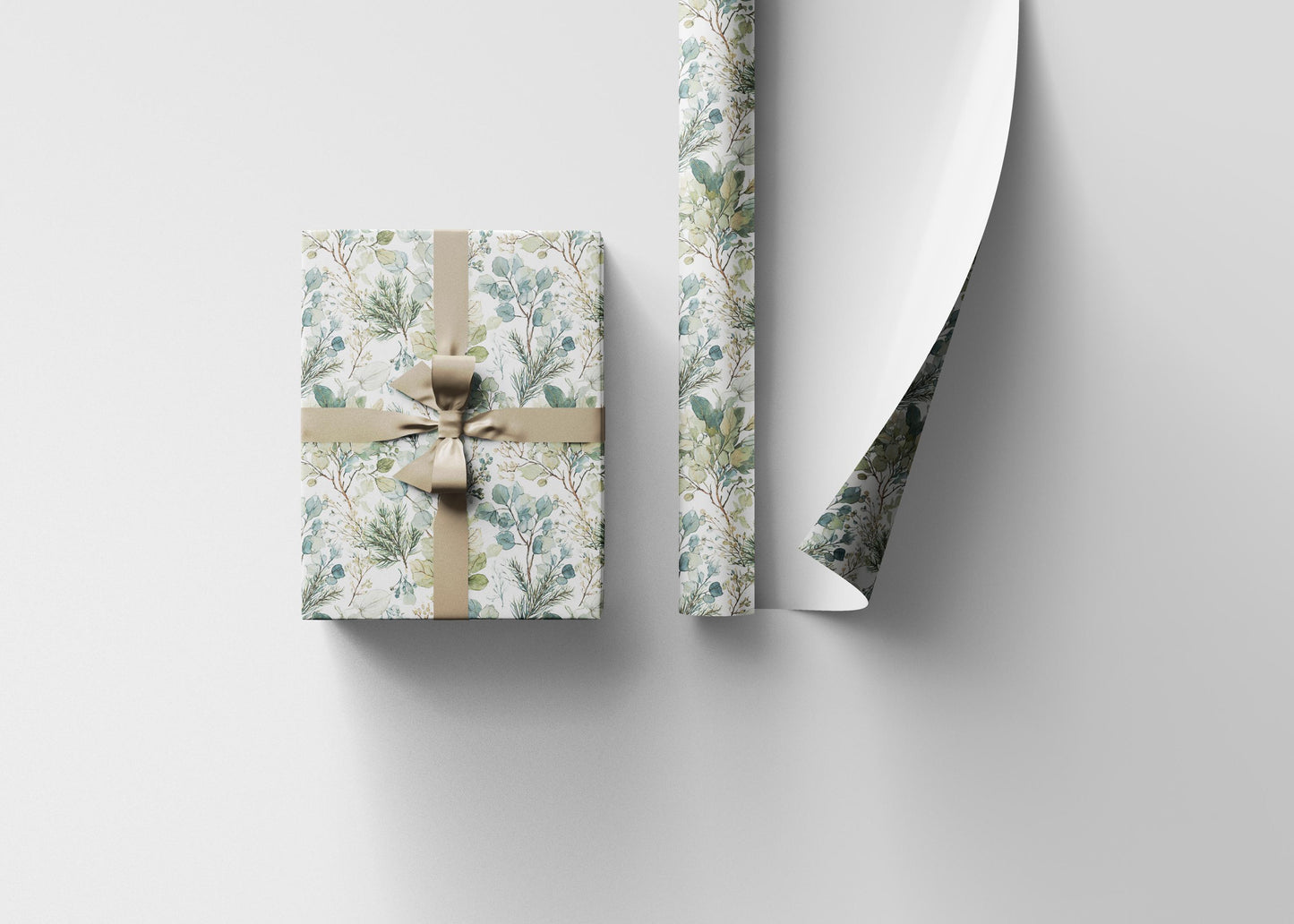 Festive Mistletoe Christmas Wrapping Paper Roll, Elegant Gift Wrap for Holiday Packaging and Presents #9