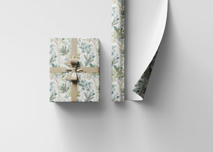 Festive Mistletoe Christmas Wrapping Paper Roll, Elegant Gift Wrap for Holiday Packaging and Presents #9