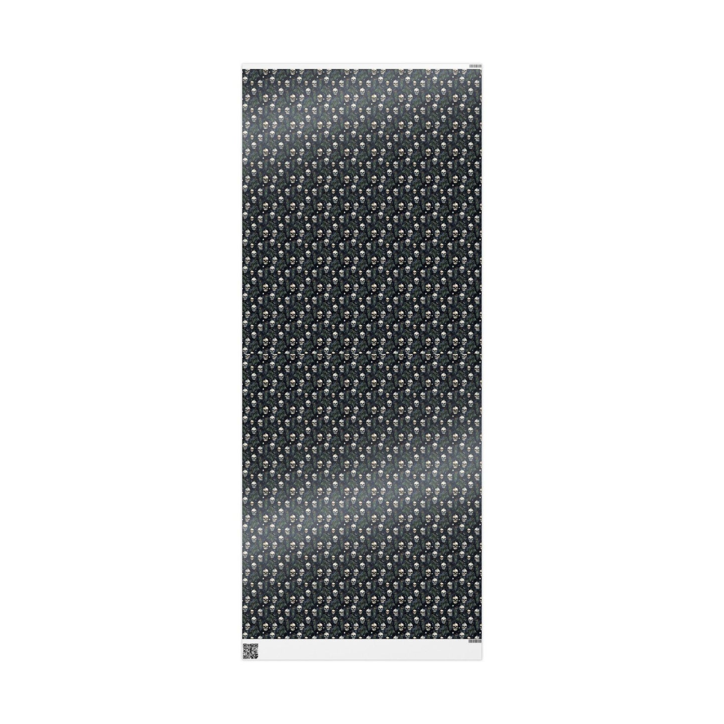 Gothmas Wrapping Paper Roll, Skulls and Gothic Christmas Decor, Dark Holiday Gift Wrap Aesthetic #4