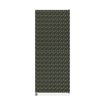 Goth Christmas Wrapping Paper Roll, Dark Holiday Gift Wrap with Skulls and Gothic Winter Decor #1