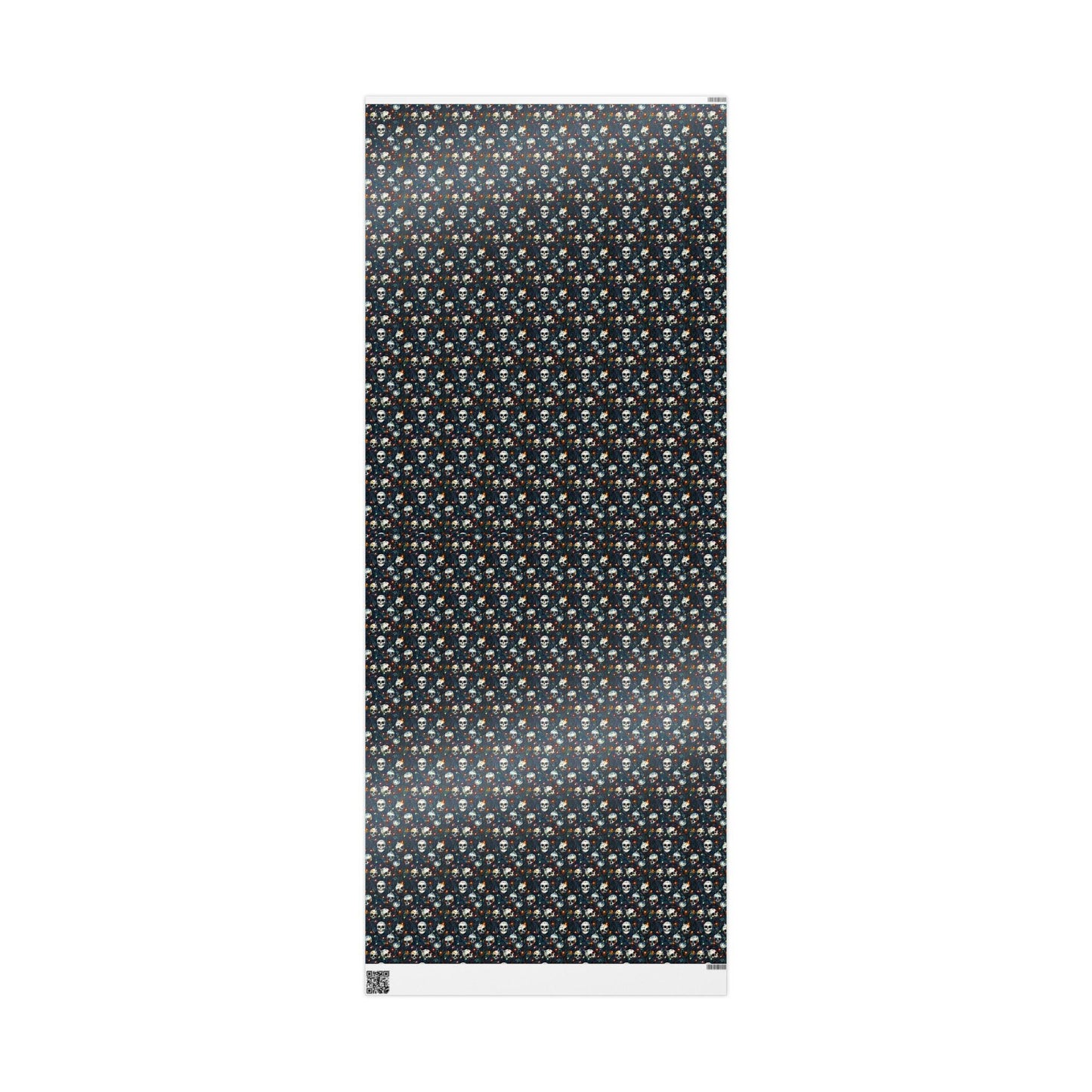 Skull Themed Christmas Wrapping Paper Roll, Dark Alternative Gothmas Holiday Gift Wrap #9