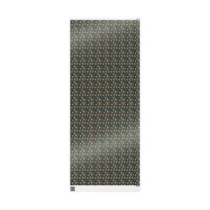 Gothmas Gift Wrap Roll, Skulls Christmas Wrapping Paper with Dark Holiday Spirit and Gothic Mood #19