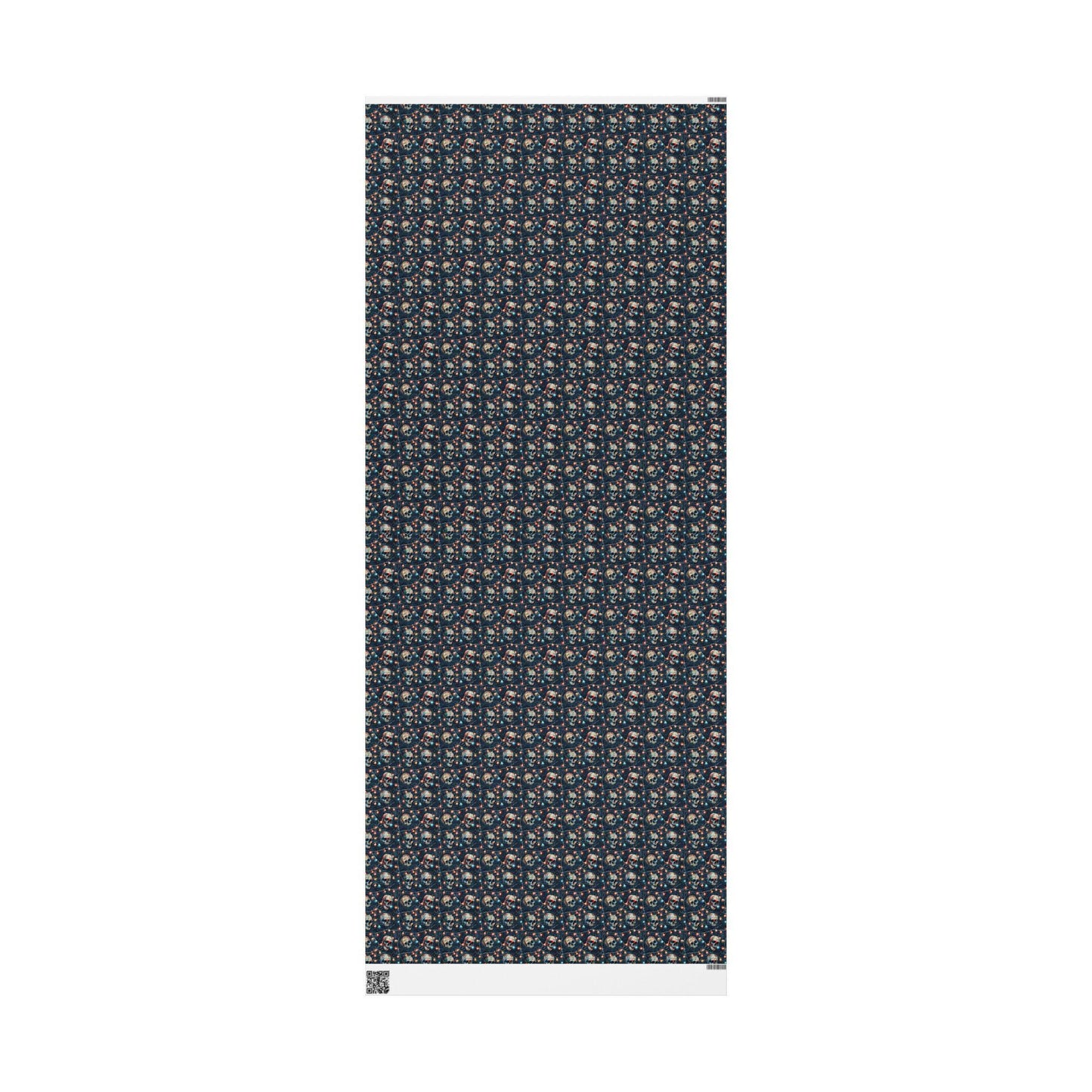 Black and Red Gothic Wrapping Paper Roll, Skull Christmas Gift Wrap for Goth Winter Vibes #16