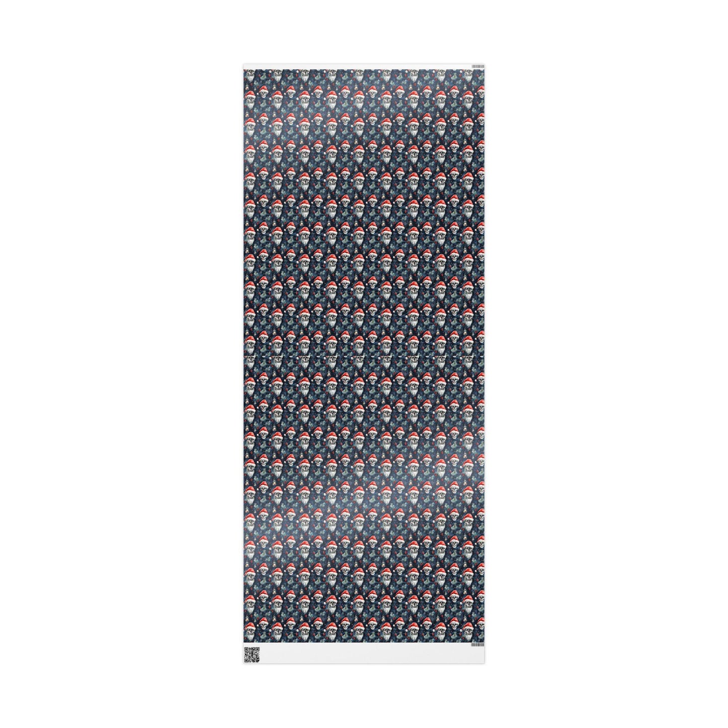 Creepy Santa Skull Wrapping Paper Roll, Gothic Christmas Gift Wrap for Alternative Holiday Gifts #20