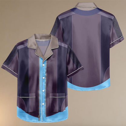 Judy Hopps Satin Pajama Set, Police Costume Sleepwear, Zootopia 2 Sleepwear, Costume Cosplay Loungewear, Gift For Her, Cosplay Gift