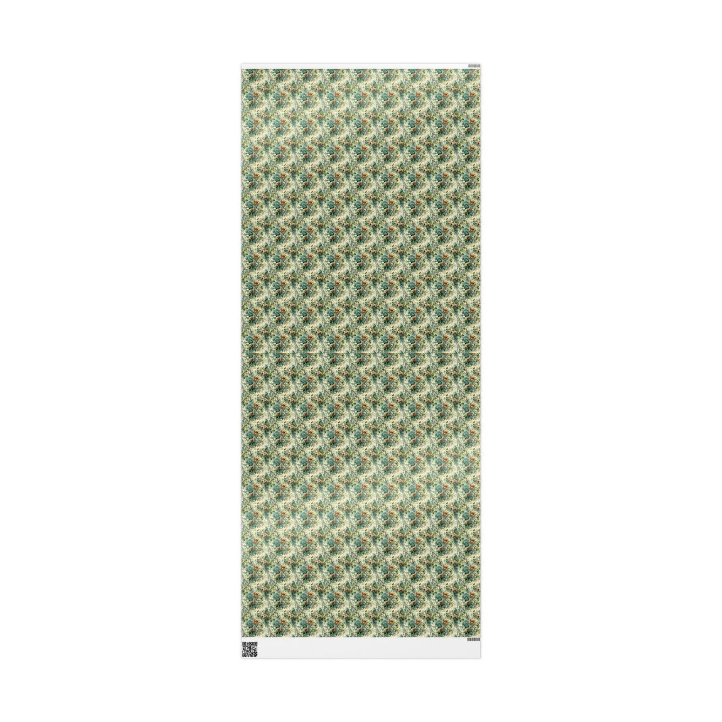 Winter Forest Wrapping Paper Roll, Pinecones and Trees Gift Wrap for Christmas and Holiday Packaging #1