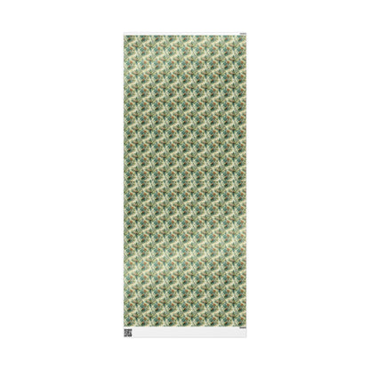 Winter Forest Wrapping Paper Roll, Pinecones and Trees Gift Wrap for Christmas and Holiday Packaging #1