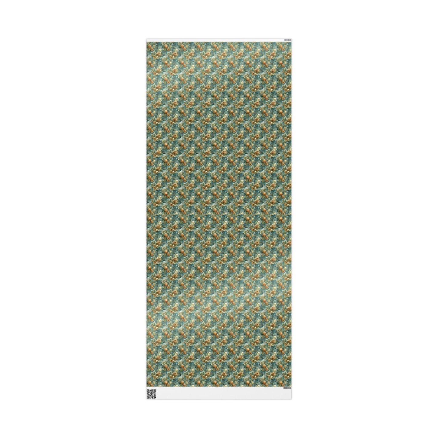 Winter Evergreen Wrapping Paper Roll, Pinecone and Tree Gift Wrap for Holiday and Christmas wrapping paper
