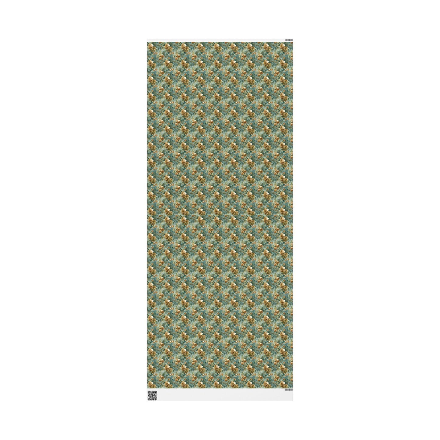 Forest Pinecone Wrapping Paper Roll, Winter Trees Gift Wrap for Christmas Gifts and Holiday Season