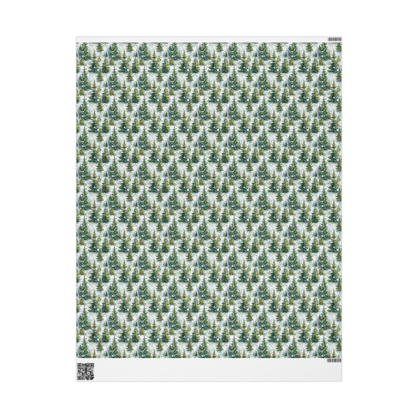 Winter Forest Gift Wrap Roll, Pinecones and Evergreen Design for Christmas and Rustic Holiday Gifts #9