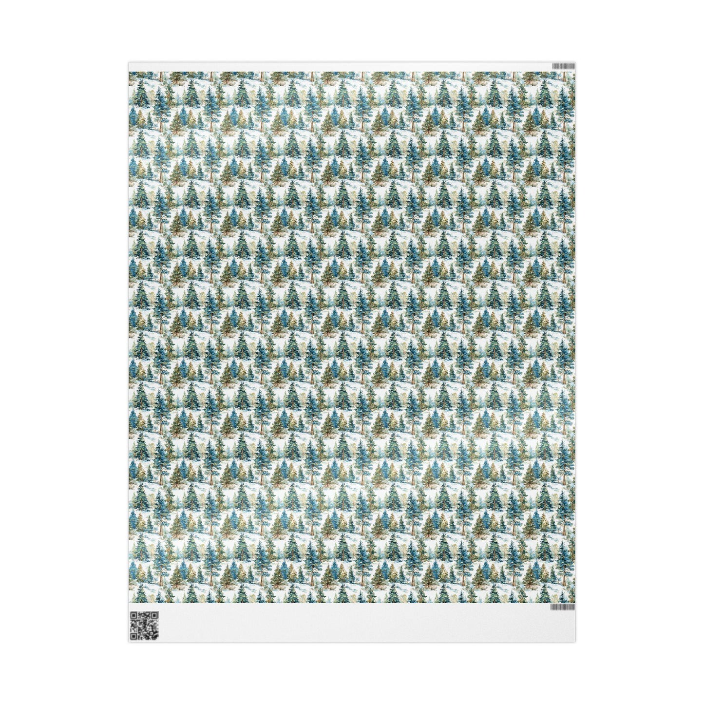 Woodland Christmas Wrapping Paper Roll, Pine Tree and Pinecone Design for Rustic Holiday Wrapping #7