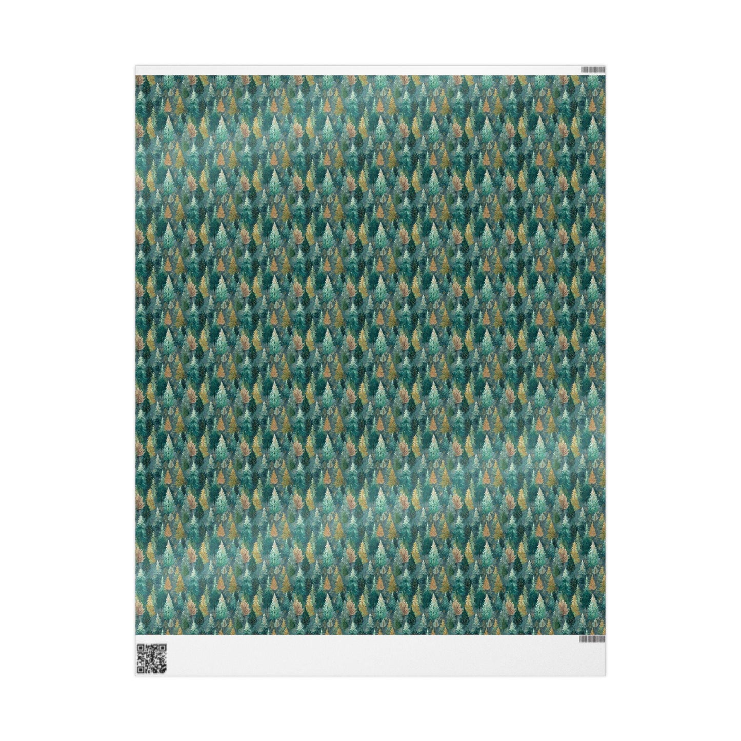 Rustic Pinecone Wrapping Paper Roll, Winter Forest Theme Gift Wrap for Christmas Packaging #15