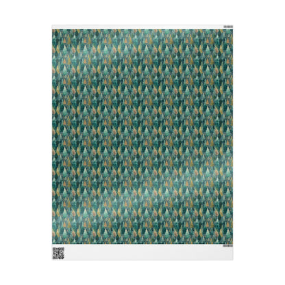 Rustic Pinecone Wrapping Paper Roll, Winter Forest Theme Gift Wrap for Christmas Packaging #15