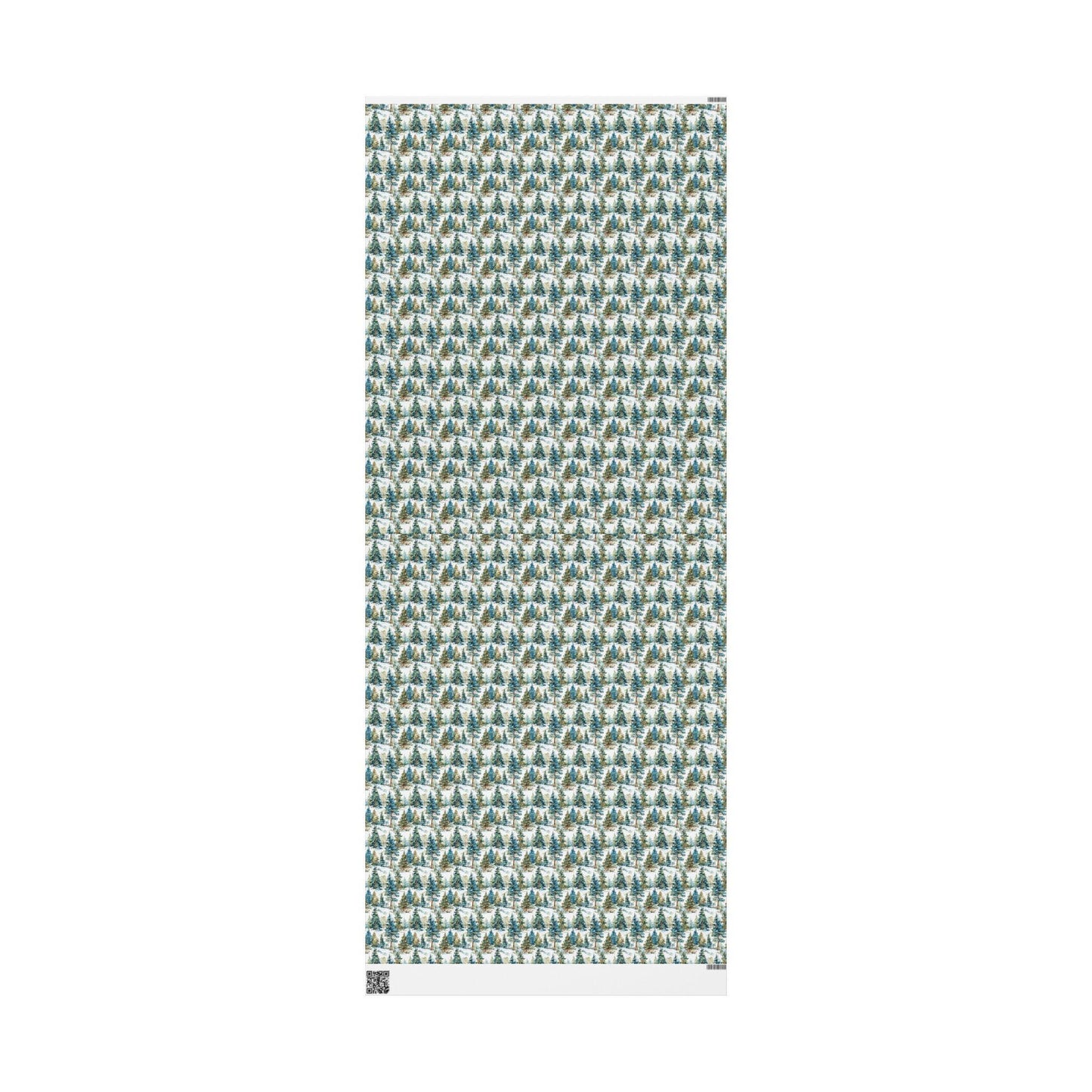 Woodland Christmas Wrapping Paper Roll, Pine Tree and Pinecone Design for Rustic Holiday Wrapping #7